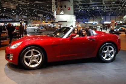 Presentación Opel GT en el salón de Ginebra