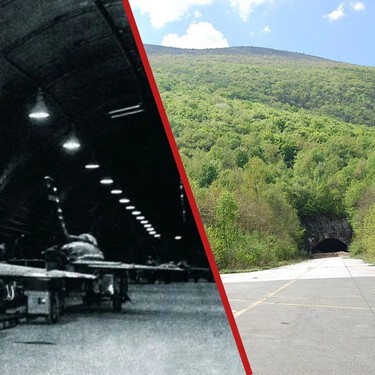 Más de 60 aviones y mil soldados bajo la montaña: el inmenso bunker militar yugoslavo para resistir la guerra nuclear cuyas ruinas hoy se pueden visitar