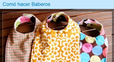 ¿Tienes telas de más y un bebé en casa? ¡Haz baberos!