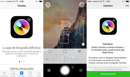 Camera+, gratis por tiempo limitado a través de la app Apple Store