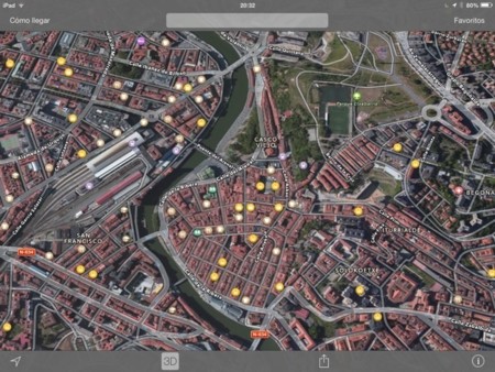 En iOS, la aplicación más usada de Mapas es la de la propia Apple
