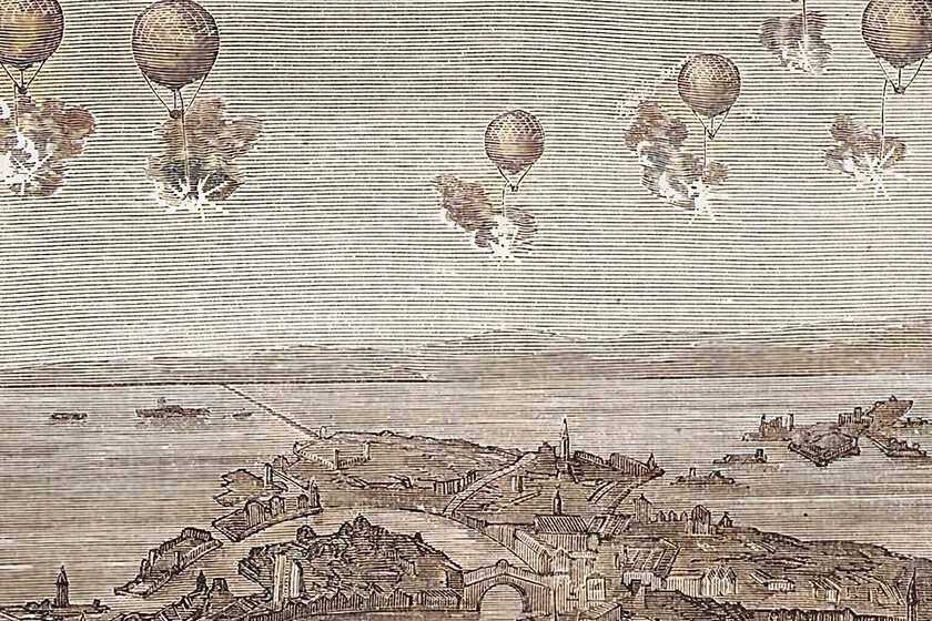 En 1849, el Imperio Austrohúngaro bombardeó Venecia con globos: el primer ataque de "drones" de la historia