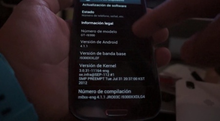 La actualización Android 4.1.1 Jelly Bean del Samsung Galaxy SIII se deja ver en vídeo