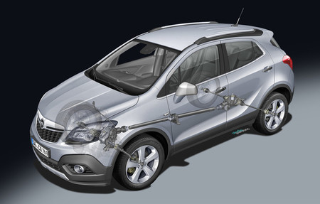 Opel Mokka 2012 sistema de tracción