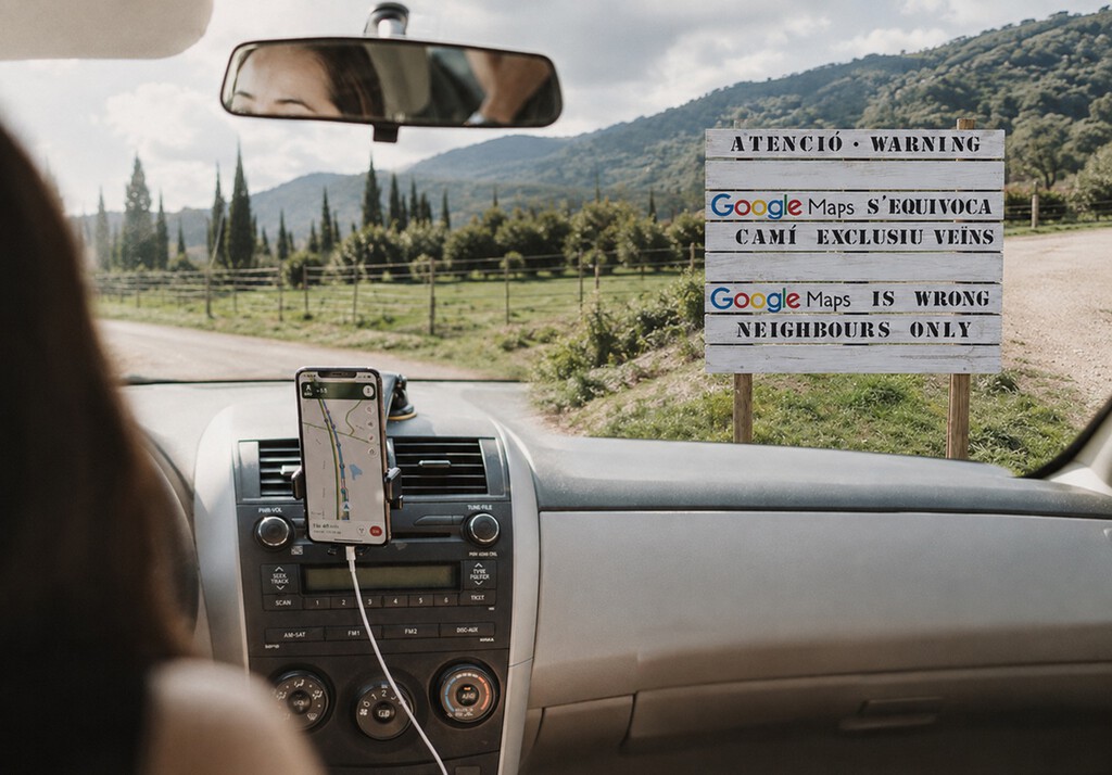 Hay pueblos en España tan hartos de los errores del GPS que han tenido que tomar medidas: “Atención. Google Maps se equivoca”