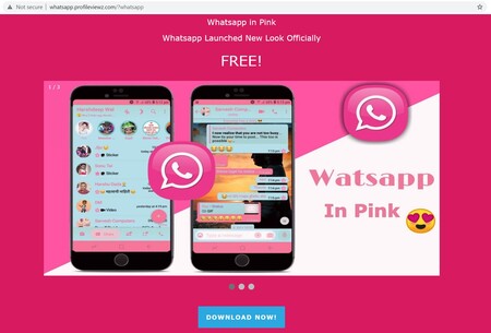 Mucho cuidado con el WhatsApp rosa o 'WhatsApp pink', es una app maliciosa que toma el control de tu teléfono
