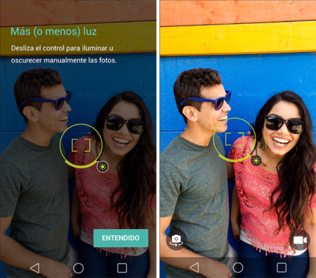 Cámara Motorola Exposicion Manual