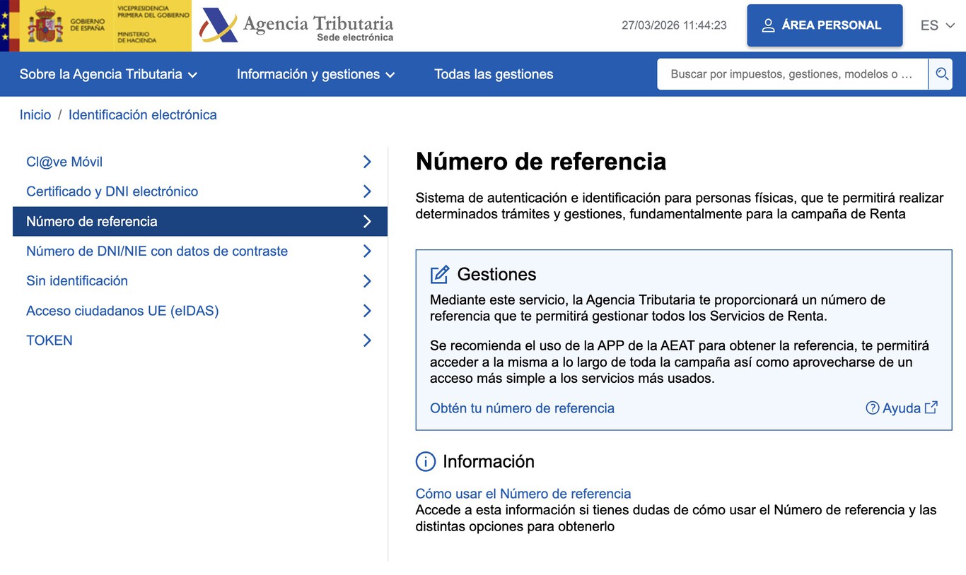 Número de referencia de la Renta 2025: cómo obtenerlo en la web o el ...
