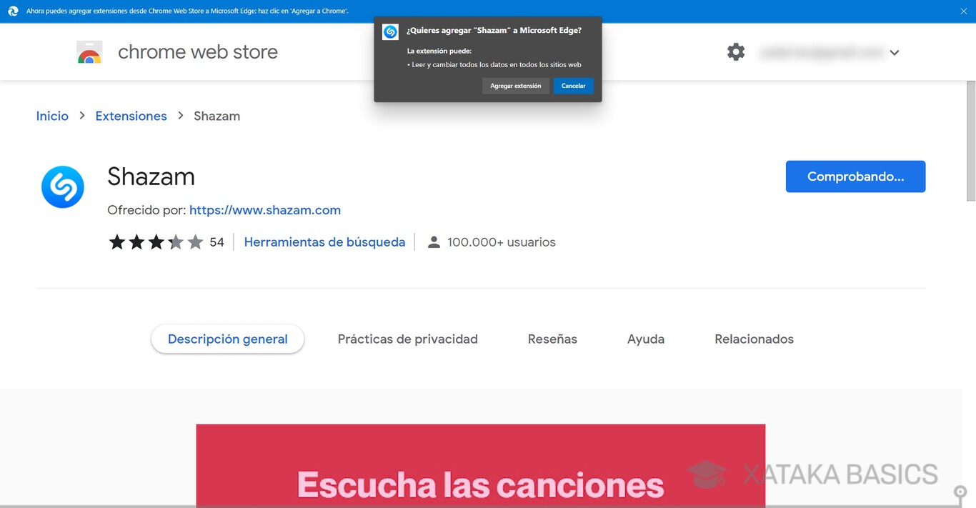 Cómo identificar la canción que suena en cualquier web con la extensión de Shazam