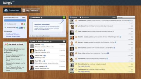 Ming.ly te ayuda a conocer la información de tus contactos en las redes sociales y Gmail
