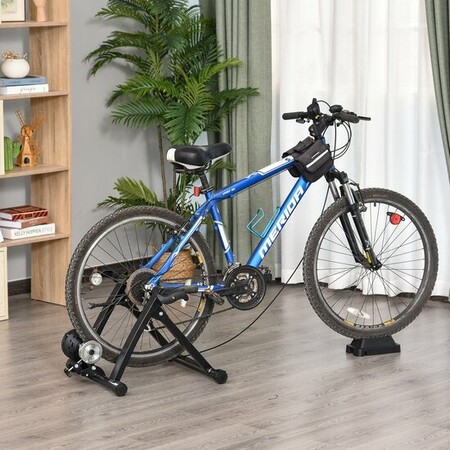 Ejercita con tu propia bicicleta dentro de casa con el rodillo cicloentrenador Homcom por menos de 70 euros