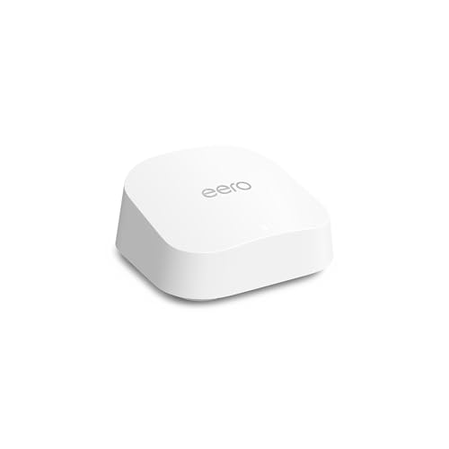 Descubre el eero 7 de Amazon (último modelo): router de malla de doble banda con Wi-Fi 7, compatible con velocidades de red de hasta 2,5 Gb/s y cobertura en hasta 190 m² (1 unidad)