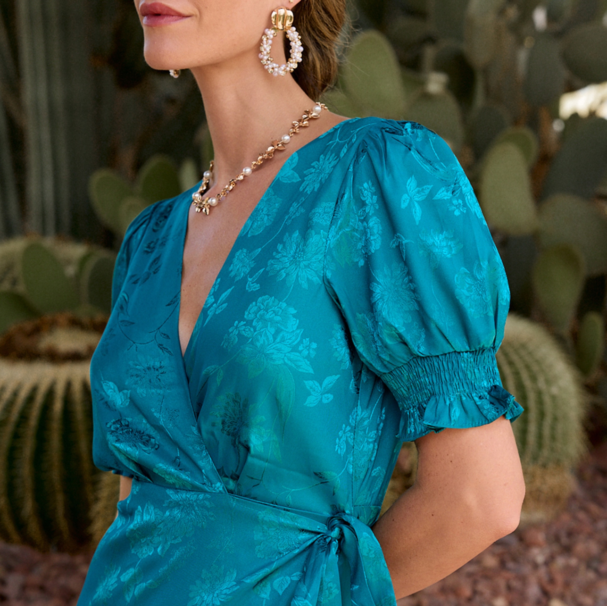 Polin et Moi
Vestido de manga 3/4 con cuello pico