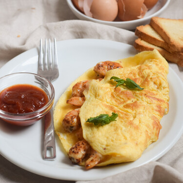 Tortilla de gambas: la receta más jugosa para una cena fácil y rápida