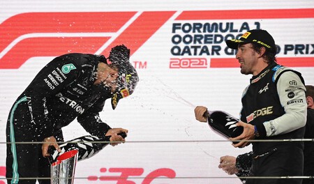Hamilto Alonso Catar F1 2021