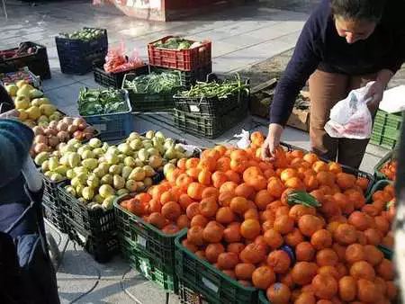 Mercadillo en Madrid, los agricultores y ganaderos protestan