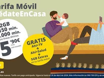 Móvil, televisión y servicio de telemedicina, nueva tarifa de Ahímas por 5,90 euros