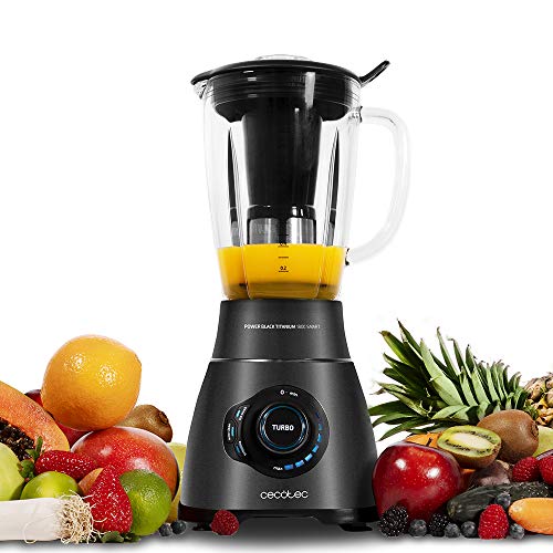 Cecotec Batidora de Vaso Power Black Titanium 2500MAX Smart