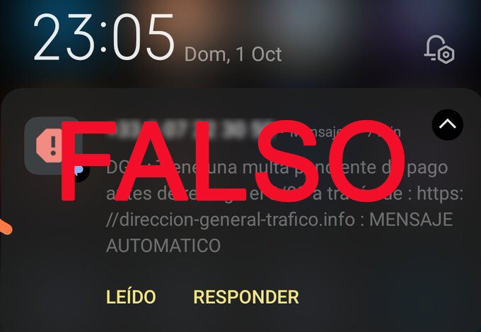 Cuidado con ese SMS que te recuerda que pagues una multa pendiente: no ...