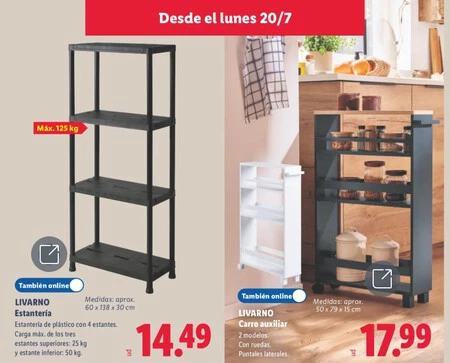 Folleto Lidl Carrito Auxiliar Livarno Lidl