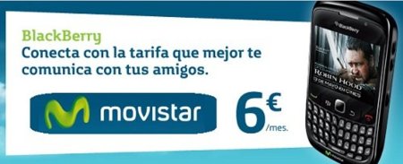 Movistar mejora su tarifa reducida Blackberry