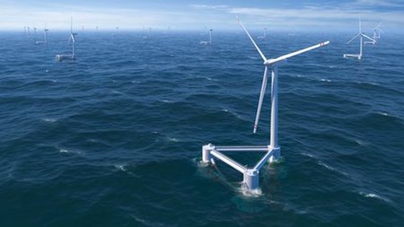Se prepara la primera turbina eólica flotante del Atlántico