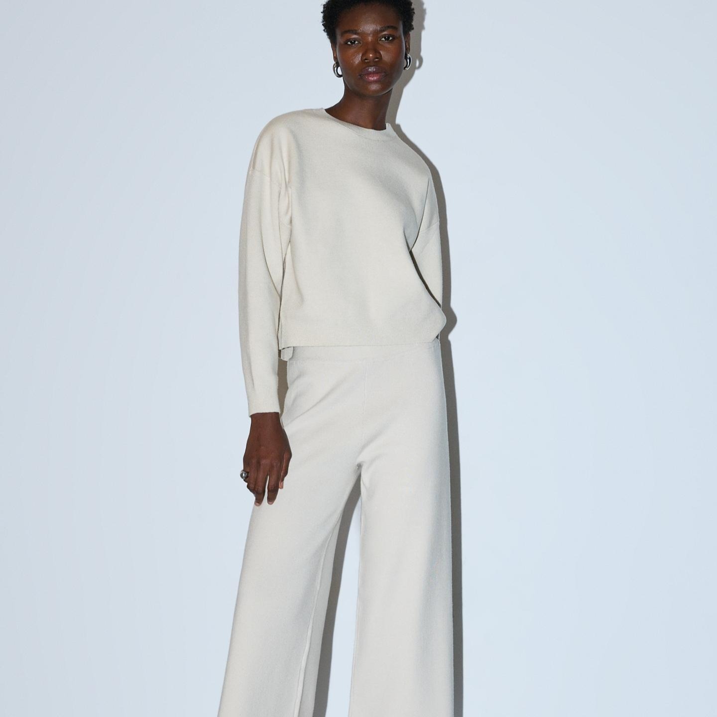 Conjunto jersey y pantalón de punto 