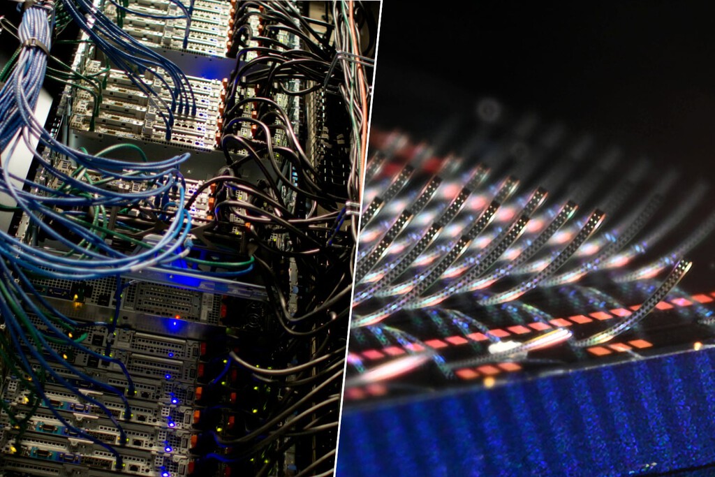 Chips conectados con láser en lugar de por cable: parece ciencia ficción, pero apunta a revolucionar los centros de datos