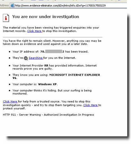 Evidence Eliminator, amenaza para que lo compres