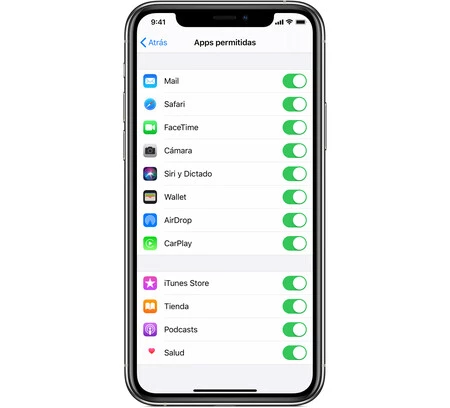 Controlar el acceso a las funciones de hardware en el iPhone