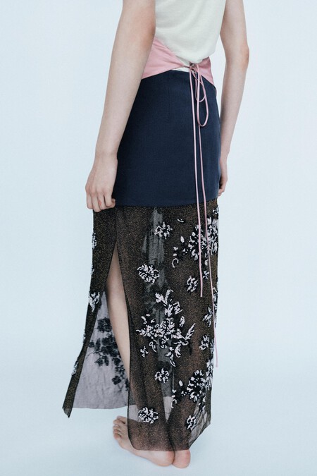 Falda Midi Estilo 20 Fluida Vuelo Zara Tendencia Bonita Otono 2026