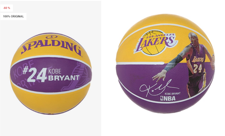 60% de descuento en el balón de baloncesto SPALDING