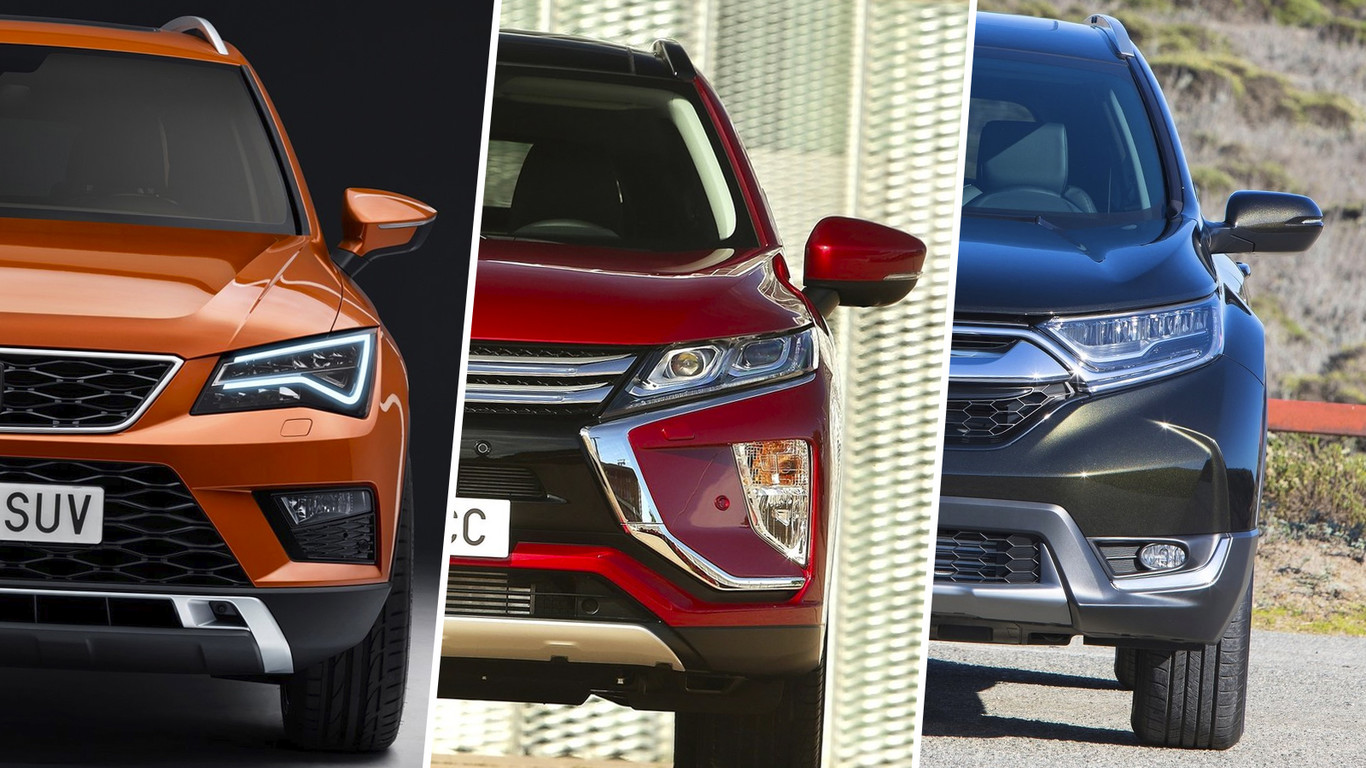Mitsubishi Eclipse Cross vs. SEAT Ateca vs. Honda CR-V: ¿Cuál C-SUV turbo conviene más?