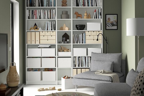 Librería Billy en verde