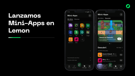 450_1000 De qué se trata Mini-Apps, la app store cripto de Lemon en Argentina: qué permitirá hacer y cuándo estará disponible
