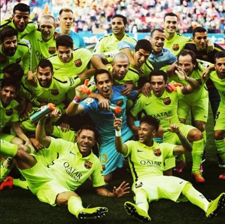 El Barça ganó la liga, y se revolucionó Instagram