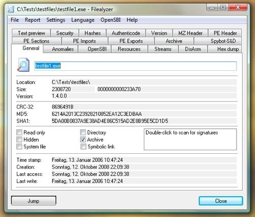 FileAlyzer