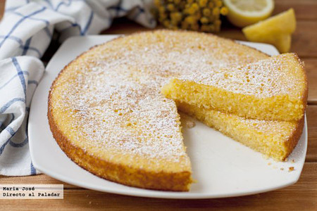 Bizcocho de polenta y limón. Receta
