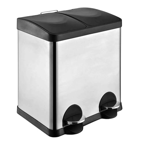 Amig - Cubo de Reciclaje Doble con Pedales 