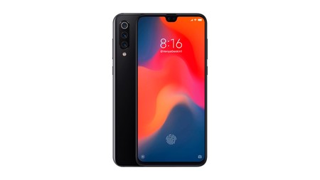 El Xiaomi Mi 9 posa en un render luciendo un notch reducido, triple cámara y lector bajo la pantalla