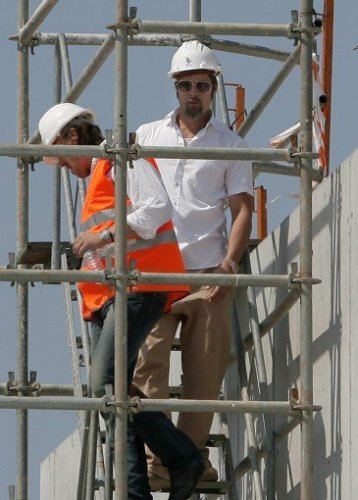 Brad Pitt visita por sorpresa Avilés (Asturias)