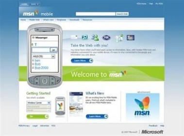 Nuevo portal MSN para móviles