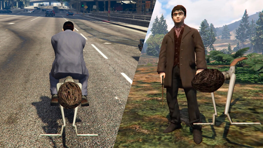 Los mejores mods de Harry Potter en GTA V para jugar al Hogwarts Legacy más cafre de la historia