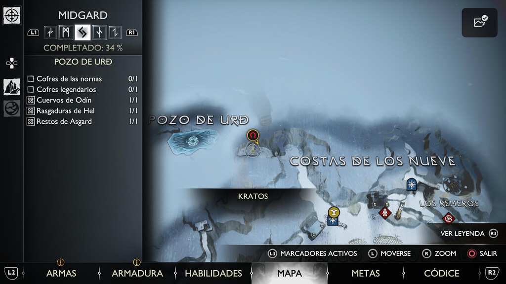 Guía de dónde encontrar todos los cofres de las nornas en God of War