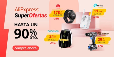 SuperOfertas en AliExpress con envío desde España: freidoras sin aceite Cecotec, smartwatches Huawei, consolas Nintendo y más