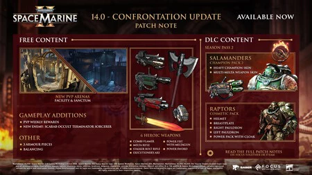 Spacemarine2 Patchnote 14 Confro