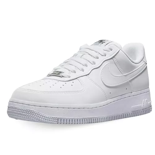 Nike DC9486-101 Nike Air Force 1 '07 Next Nature Mujer White/White-Black-Metallic Silver EU 41