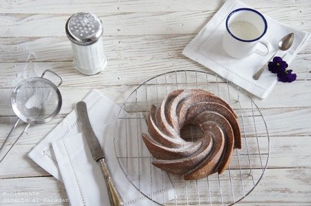 Bizcocho cuatro cuartos de desayuno. Receta