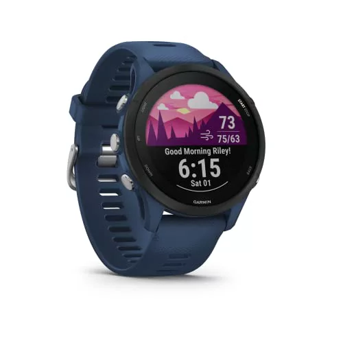 Garmin Forerunner 255, Reloj Inteligente para Correr con GPS, Pay, Autonomía de hasta 14 Días, Azul Oscuro (Reacondicionado)
