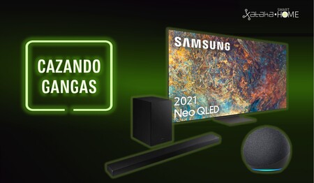 Televisor Samsung Neo QLED al 25% de descuento y con barra de sonido de regalo, hogar inteligente y más: Cazando Gangas